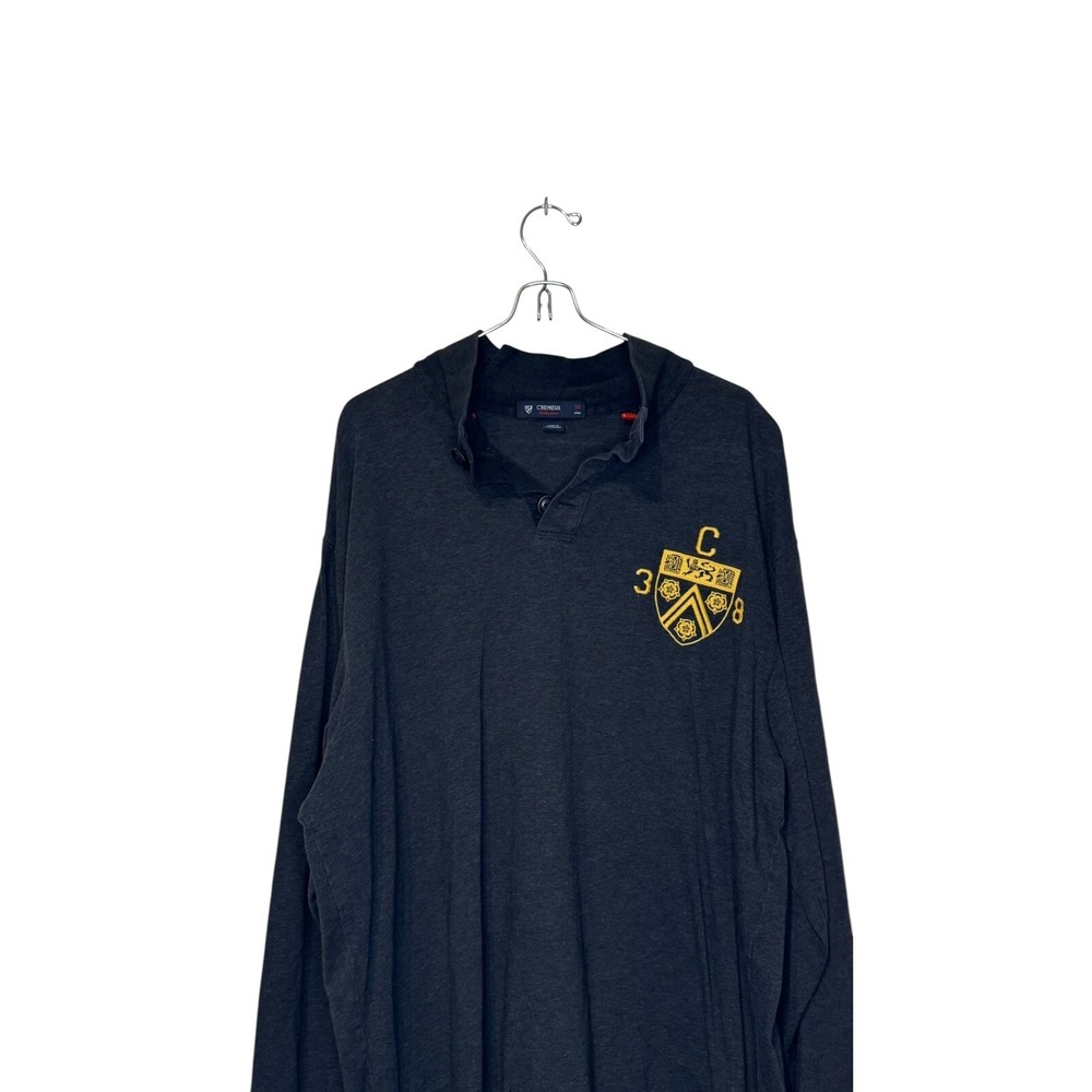 Daniel Cremieux Men's Sweater Long Sleeve Pullover Mock Neck Logo Cotton Gray XL - Picture 4 of 10